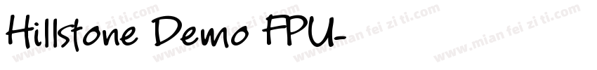 Hillstone Demo FPU字体转换